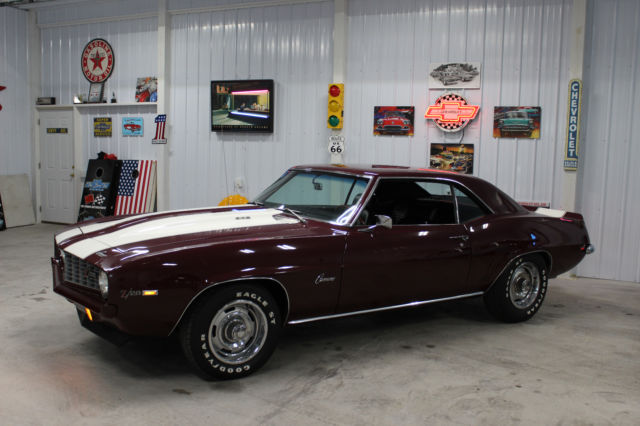 1969 Burgundy Chevrolet Camaro