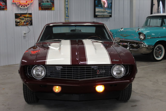 1969 Burgundy Chevrolet Camaro