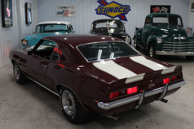 1969 Burgundy Chevrolet Camaro