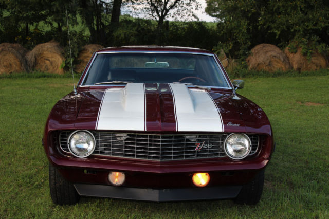 1969 Burgundy Chevrolet Camaro