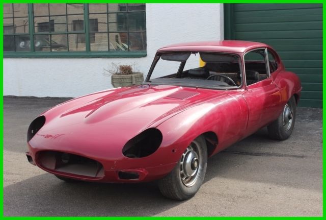 1969 Burgundy Jaguar E-Type Coupe