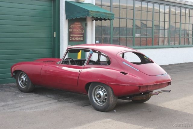 1969 Burgundy Jaguar E-Type Coupe