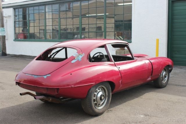 1969 Burgundy Jaguar E-Type Coupe
