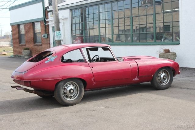 1969 Burgundy Jaguar E-Type Coupe