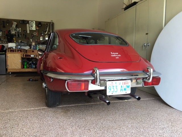 1969 Red Jaguar E-Type Coupe