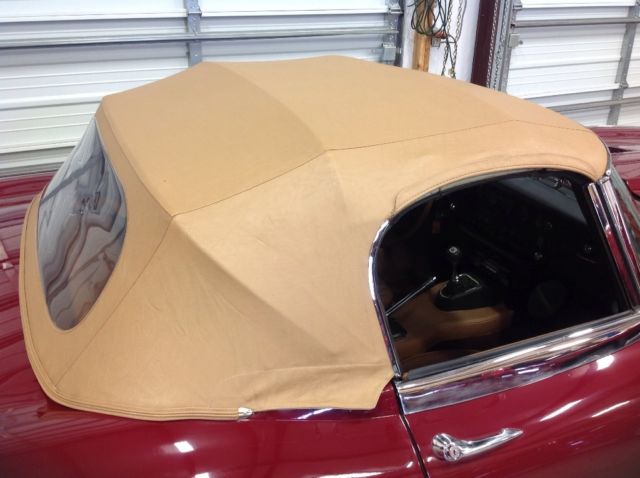 1969 Opalescence Maroon Jaguar E-Type Convertible