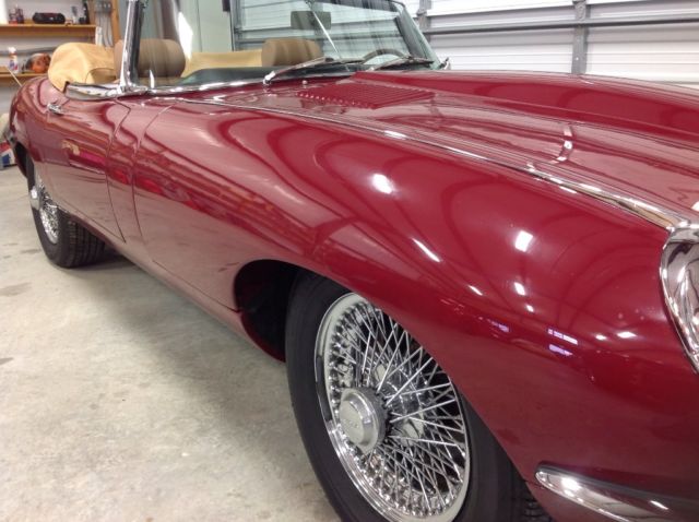 1969 Opalescence Maroon Jaguar E-Type Convertible