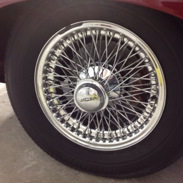 1969 Burgundy Jaguar E-Type Convertible