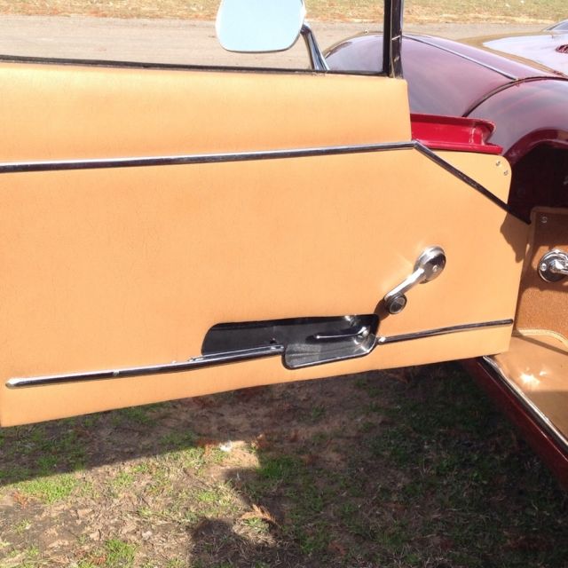 1969 Burgundy Jaguar E-Type Convertible