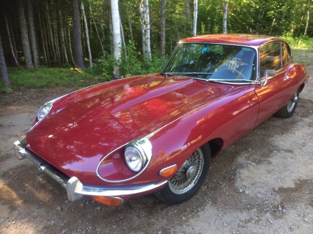 1969 regency red Jaguar E-Type Coupe
