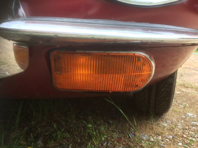 1969 regency red Jaguar E-Type Coupe