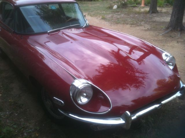 1969 regency red Jaguar E-Type Coupe