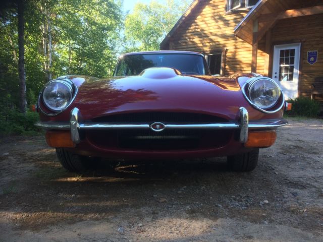 1969 regency red Jaguar E-Type Coupe