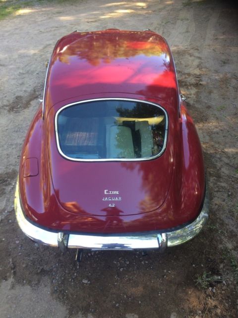 1969 regency red Jaguar E-Type Coupe