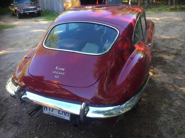 1969 regency red Jaguar E-Type Coupe