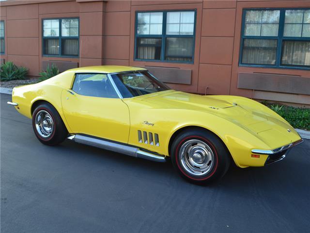 1969 Yellow Chevrolet Corvette Coupe