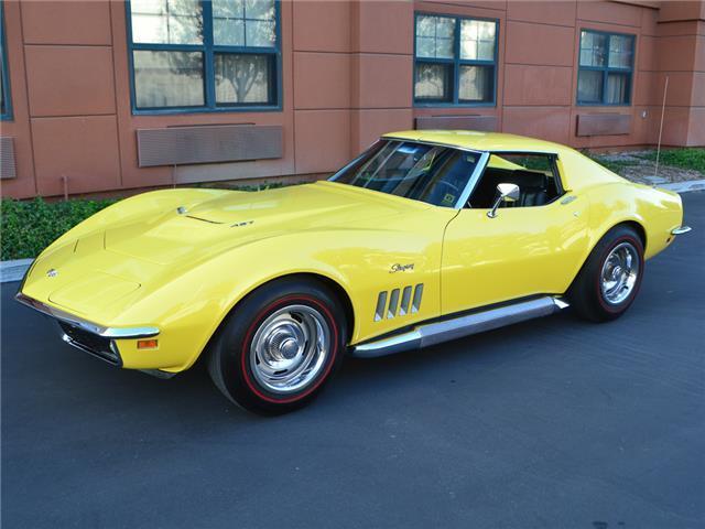 1969 Yellow Chevrolet Corvette Coupe