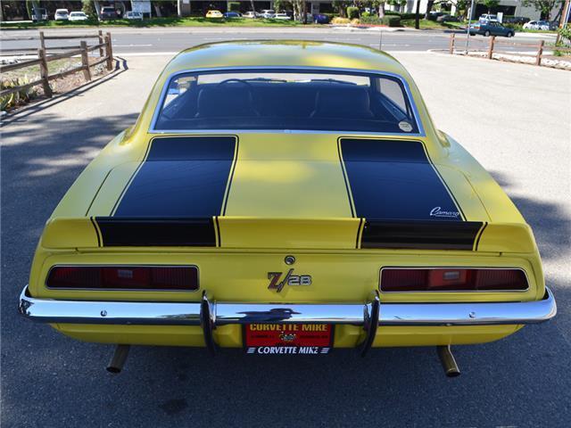 1969 Yellow Chevrolet Camaro Coupe