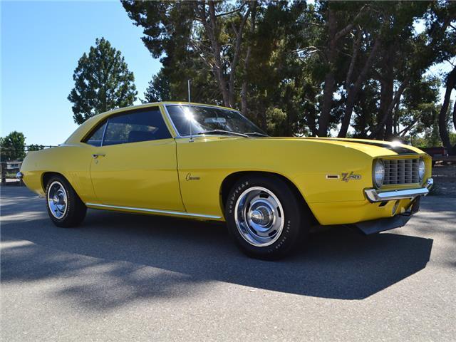 1969 Yellow Chevrolet Camaro Coupe
