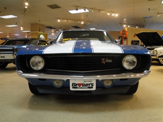 1969 Blue Chevrolet Camaro