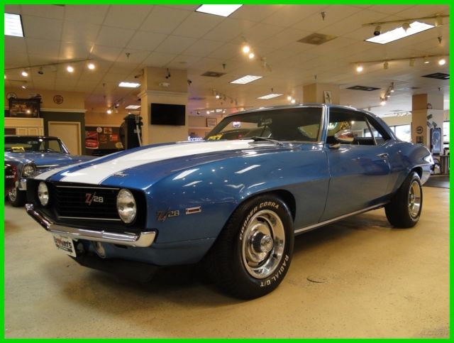 1969 Blue Chevrolet Camaro