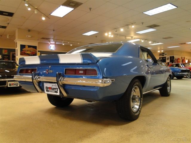 1969 Blue Chevrolet Camaro