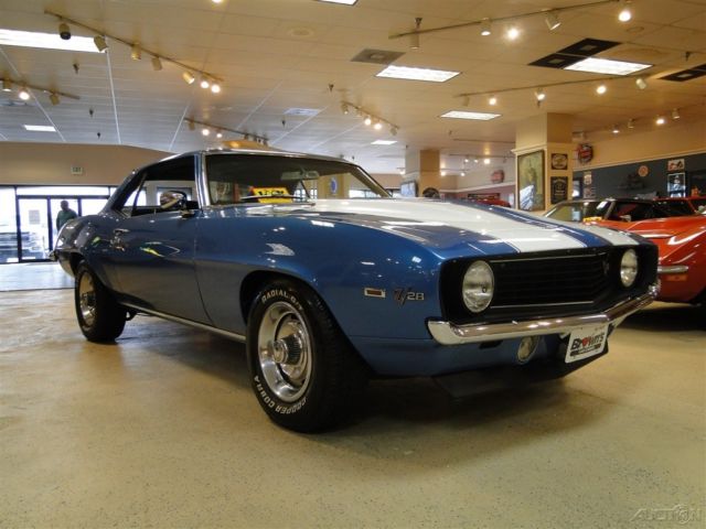 1969 Blue Chevrolet Camaro