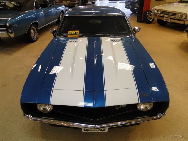 1969 Blue Chevrolet Camaro