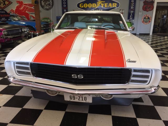 1969 White /w Orange stripes Chevrolet Camaro Coupe