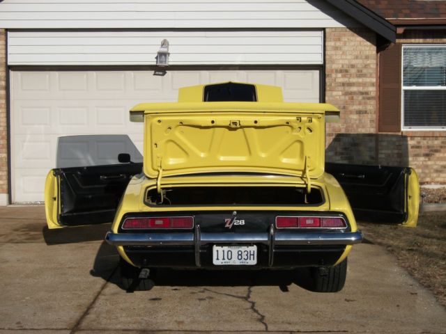1969 Yellow Chevrolet Camaro Coupe