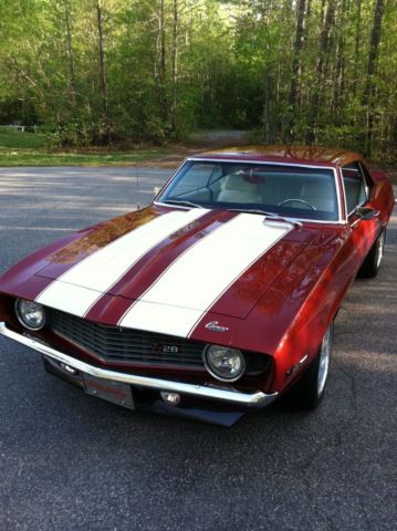 1969 Burgundy Chevrolet Camaro Coupe