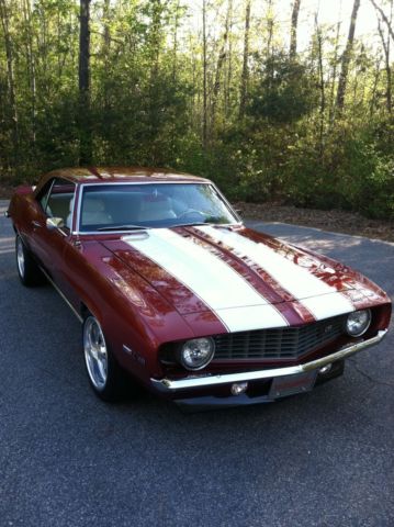1969 Burgundy Chevrolet Camaro Coupe