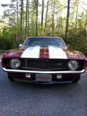 1969 Burgundy Chevrolet Camaro Coupe