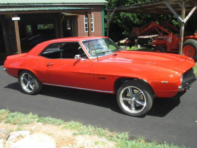1969 Orange Chevrolet Camaro Coupe