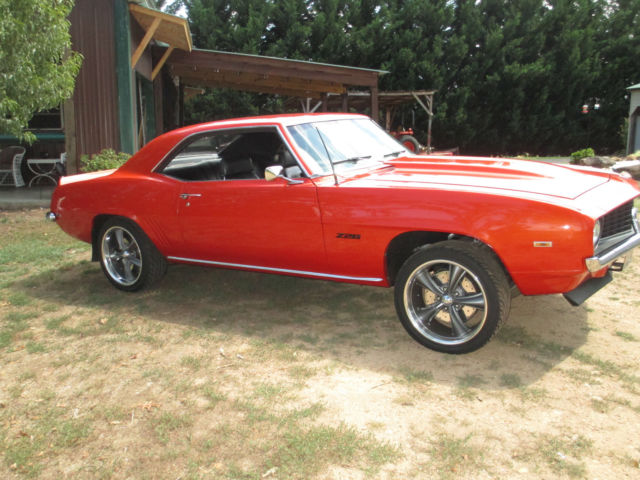 1969 Orange Chevrolet Camaro Coupe