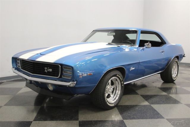 1969 Blue Chevrolet Camaro