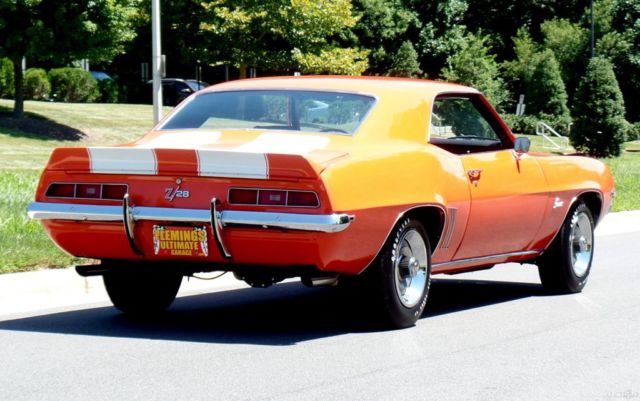 1969 Orange Chevrolet Camaro Coupe