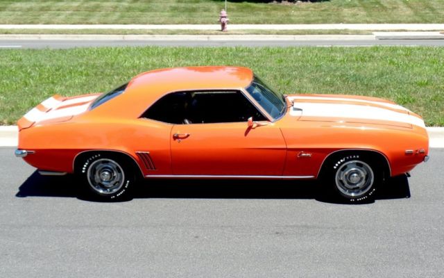 1969 Orange Chevrolet Camaro Coupe