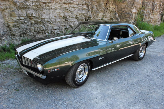 1969 Fathom Green Chevrolet Camaro Coupe