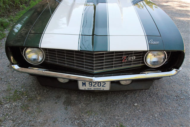 1969 Fathom Green Chevrolet Camaro Coupe