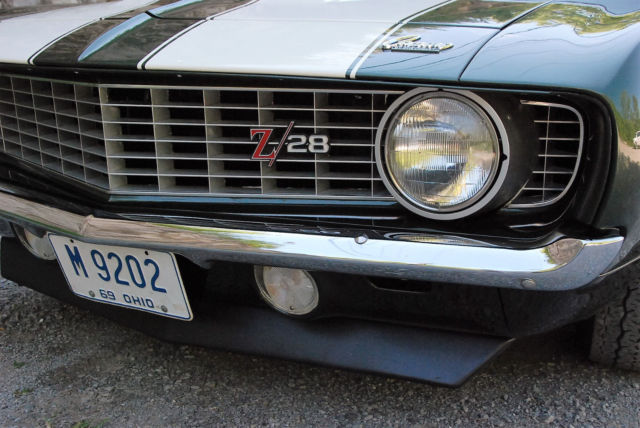 1969 Fathom Green Chevrolet Camaro Coupe