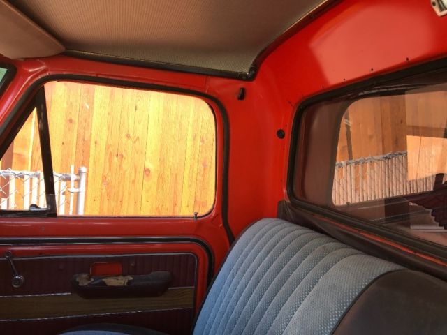 1969 Orange Ford F-250 Standard Cab Pickup
