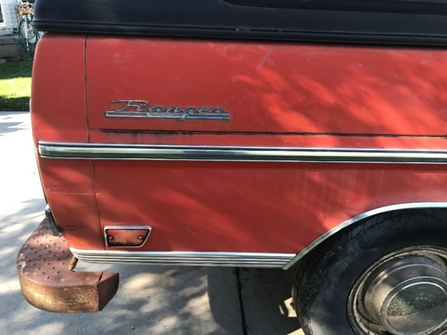 1969 Orange Ford F-250 Standard Cab Pickup