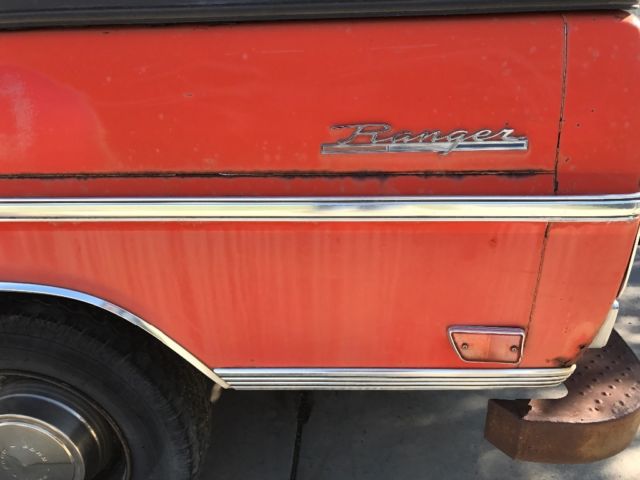 1969 Orange Ford F-250 Standard Cab Pickup