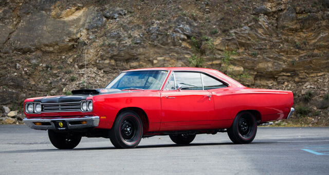 1969 Red Plymouth Road Runner 2 dr hardtop