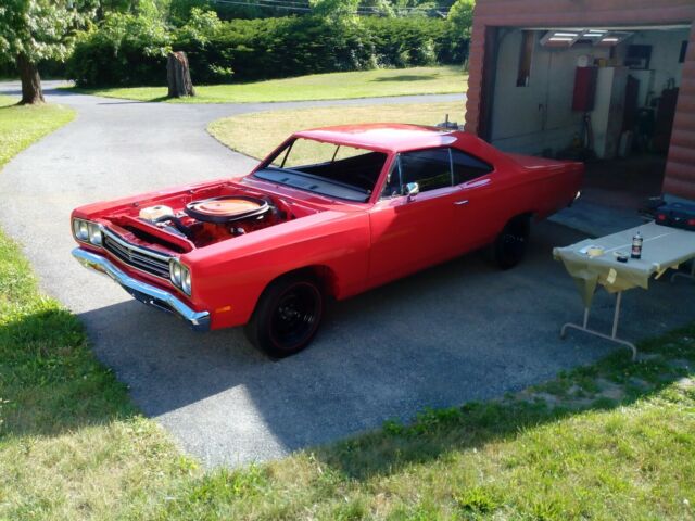 1969 Red Plymouth Road Runner 2 dr hardtop