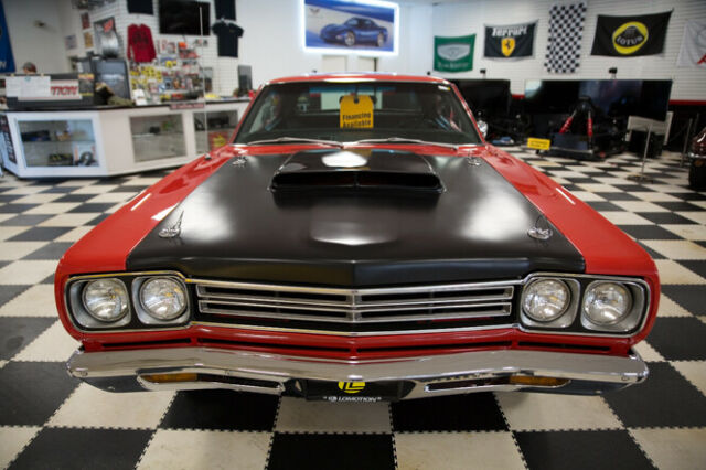 1969 Red Plymouth Road Runner 2 dr hardtop