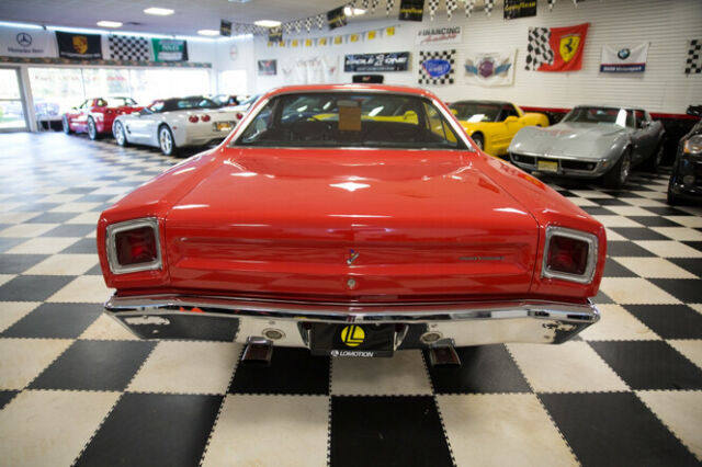1969 Red Plymouth Road Runner 2 dr hardtop