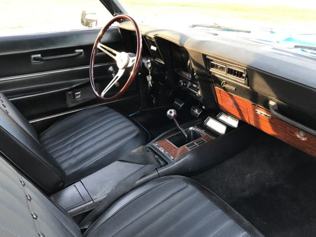 1969 Blue Chevrolet Camaro