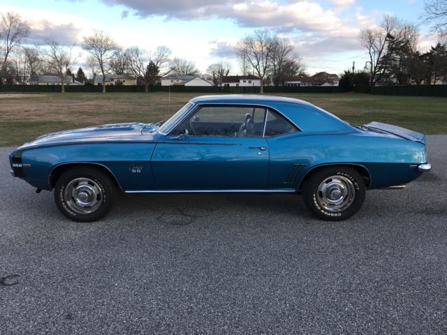 1969 Blue Chevrolet Camaro